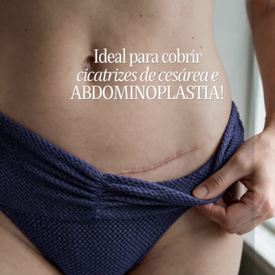 Biquíni Cortininha Fita com Cintura Alta e Cordão Carmel