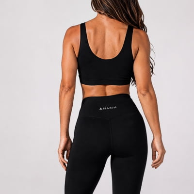 Conjunto Top Nadador com Legging Calça Legging Montaria | AMARIM