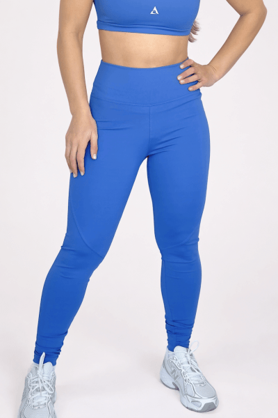 Calça Legging Fitness Montaria Cintura Alta Azul