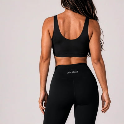 Calça Legging Fitness Montaria Cintura Alta Preto