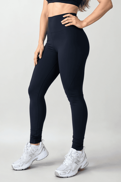Calça Legging Fitness Montaria Cintura Alta Preto